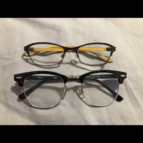 2 pairs of eyeglasses ( one Ray Ban) - Picture 1 of 7